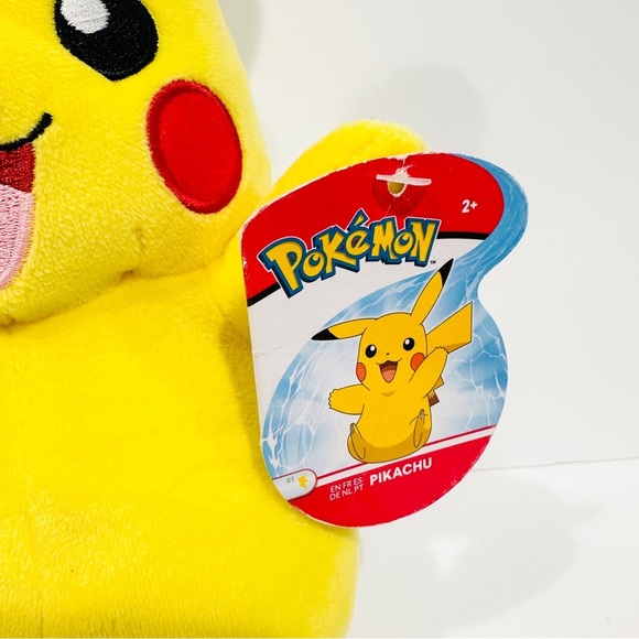 NWT Jazwares Pokemon Pikachu Sitting 10” Plush - Picture 3 of 7